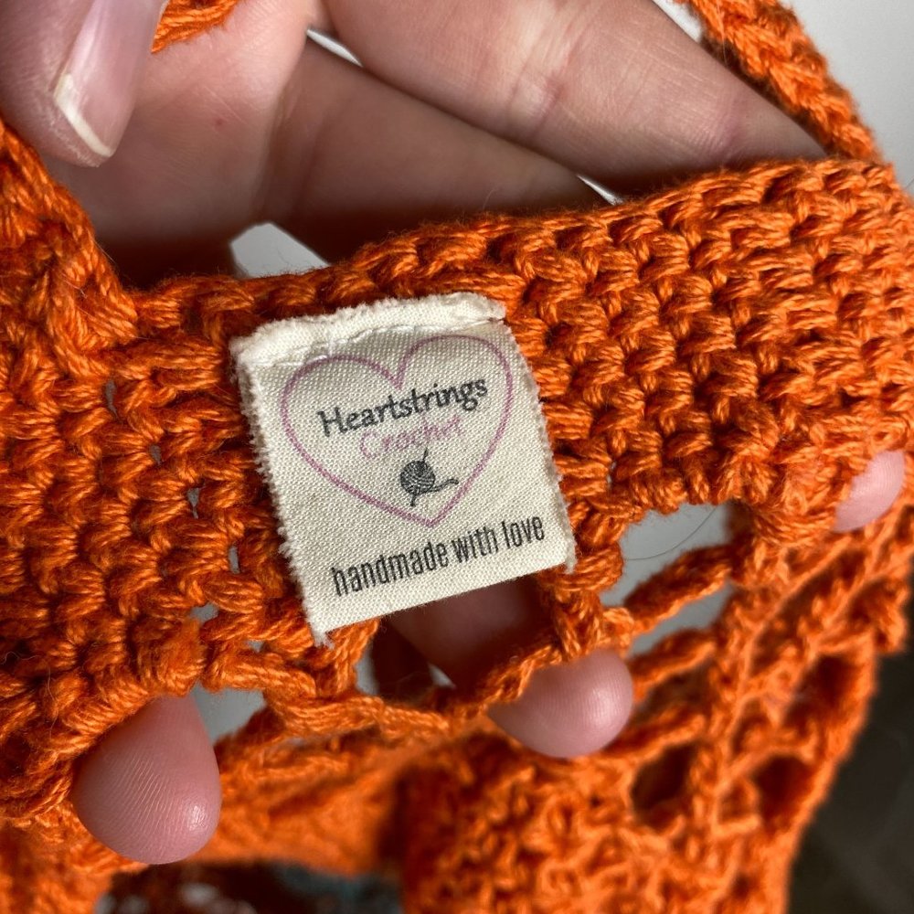 Heartstrings Flower Crochet Bag View 4